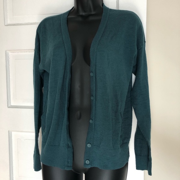 Sweaters | Loft Dark Teal Cardigan M | Poshmark